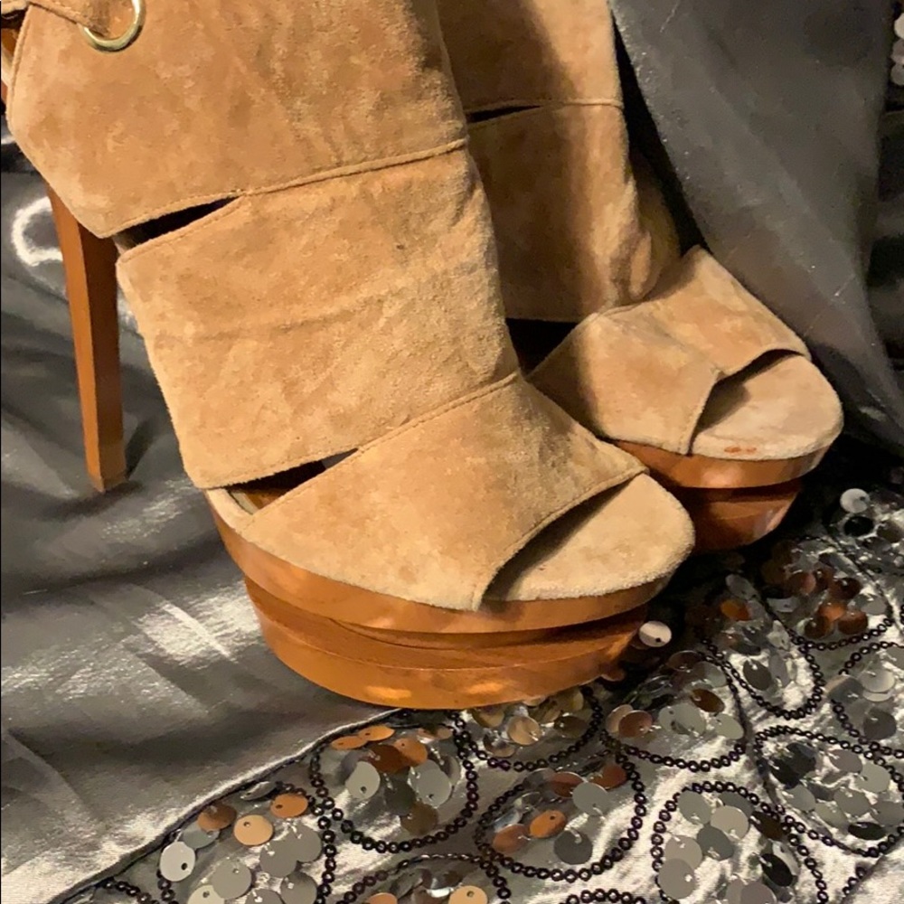 Suede Heels